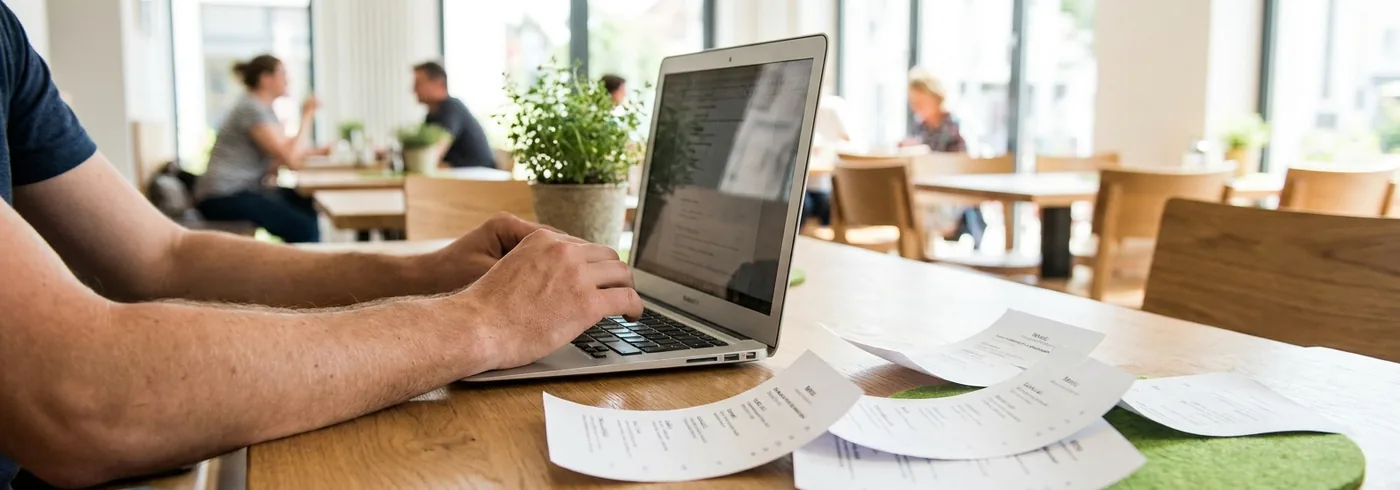 Illustration zum Ratgeber: Restaurant Website erstellen: Design, Funktionen und Kosten (2026)