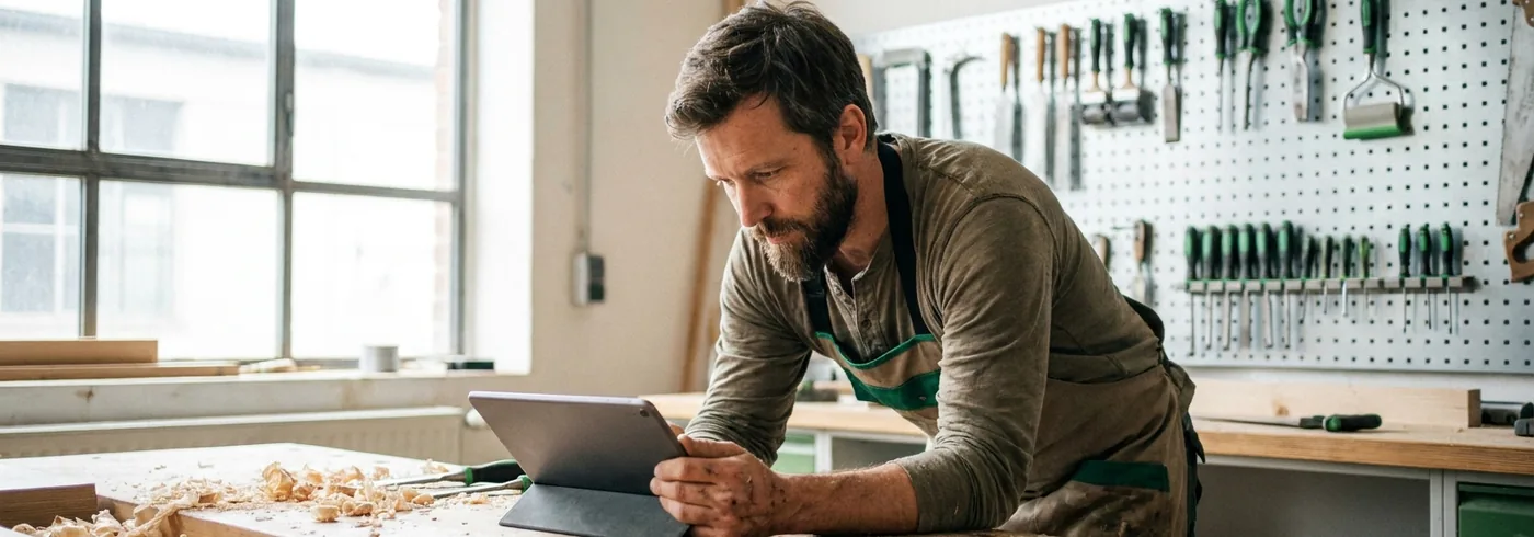 Illustration zum Ratgeber: Was kostet eine Handwerker-Website 2026? Der ehrliche Preisvergleich